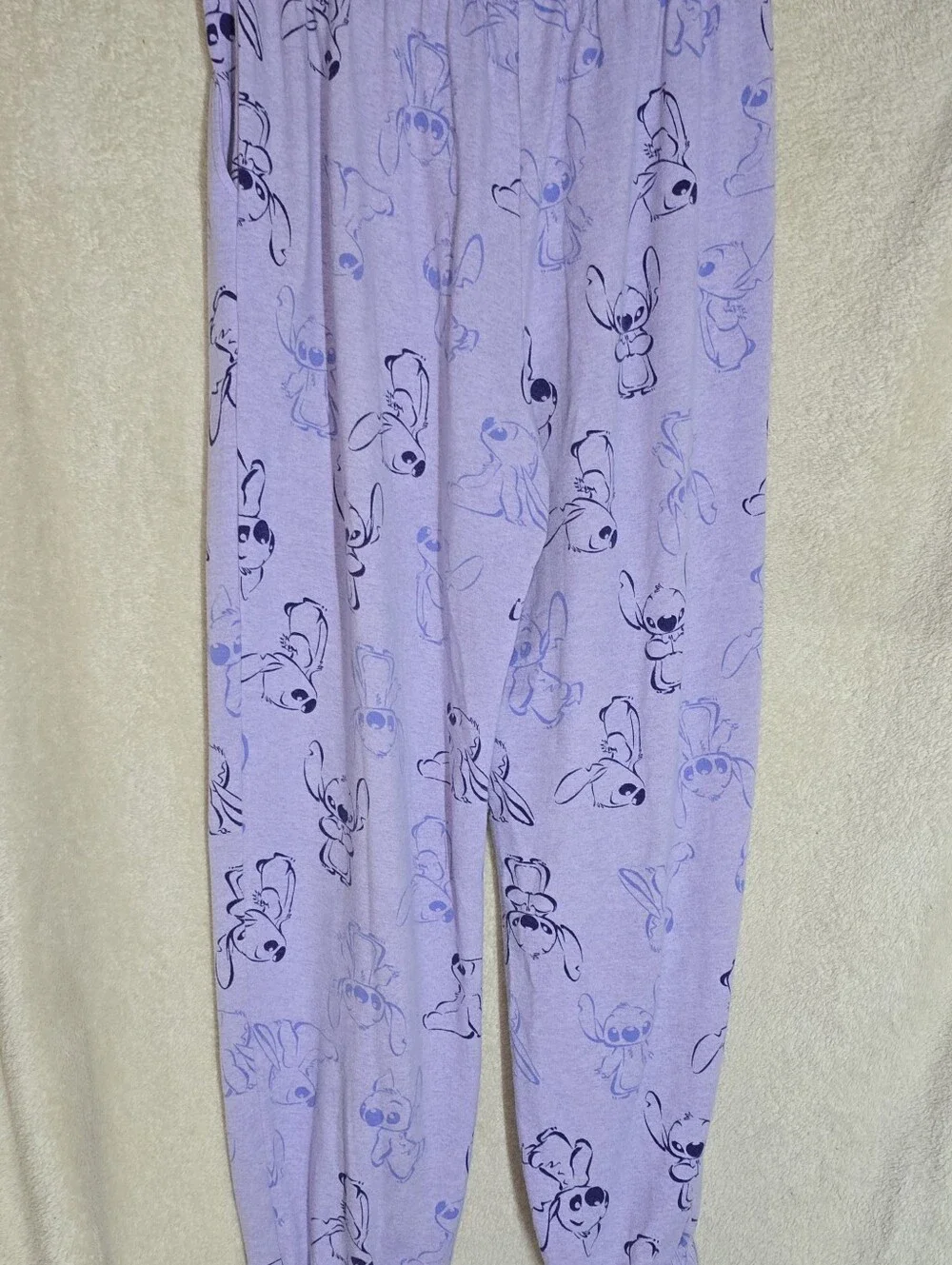 Disney Stitch Raglan Sleeve 2 Piece Lounge Set Pajama Set Gift Packed Size M Cos - Picture 10 of 12